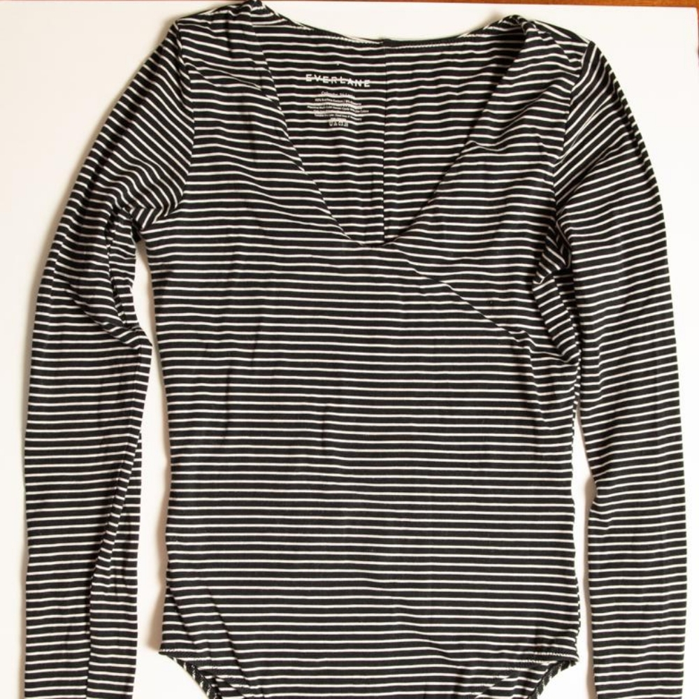 Everlane striped bodysuit
